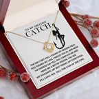 Gift for Soulmate - Hooked On You - Love Knot Pendant Necklace
