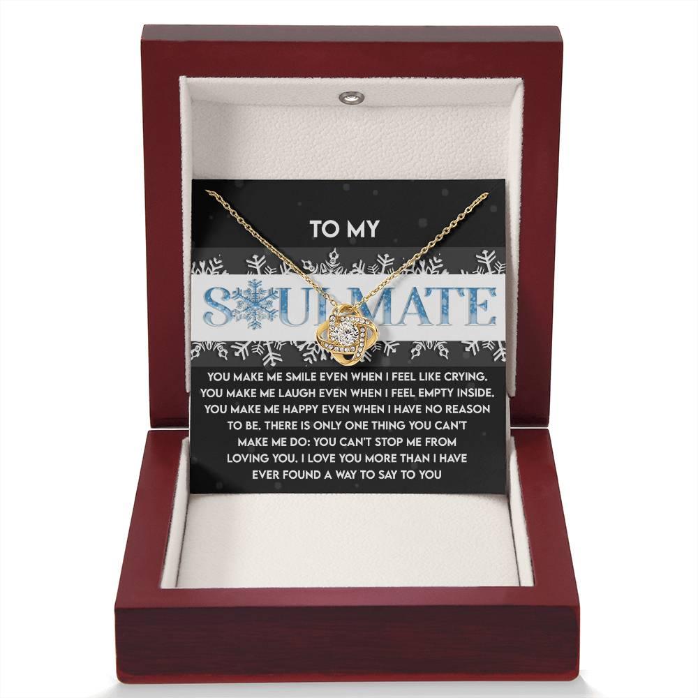 Gift for Soulmate - Loving You - Love Knot Pendant Necklace - Mallard Moon Gift Shop