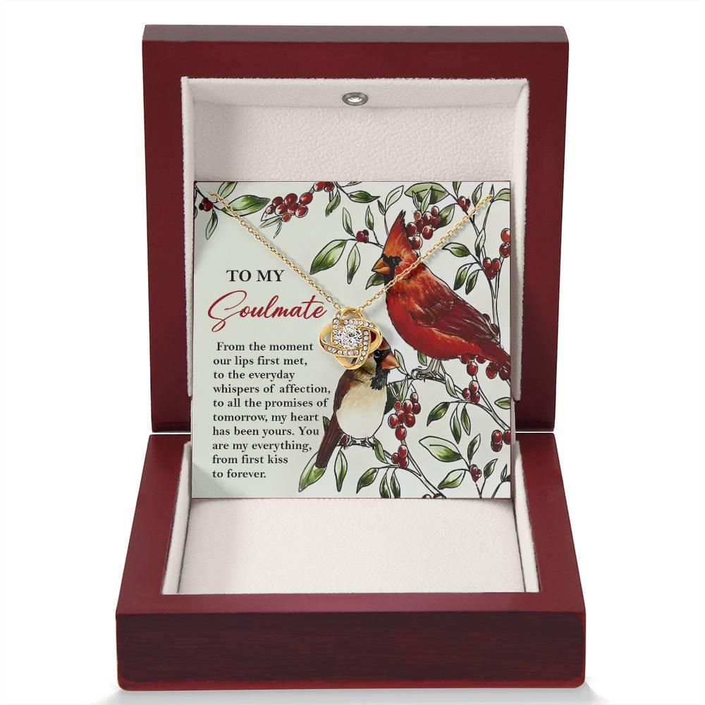 Gift for Soulmate - First Kiss - Love Knot Pendant Necklace - Mallard Moon Gift Shop