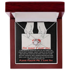 Apology Gift for Girlfriend, Wife, Soulmate-Sorry, Without Thinking - Love Knot Pendant Necklace