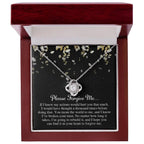 Apology Gift for Girlfriend, Wife, Soulmate - Sorry, Broken Your Trust - Love Knot Pendant Necklace