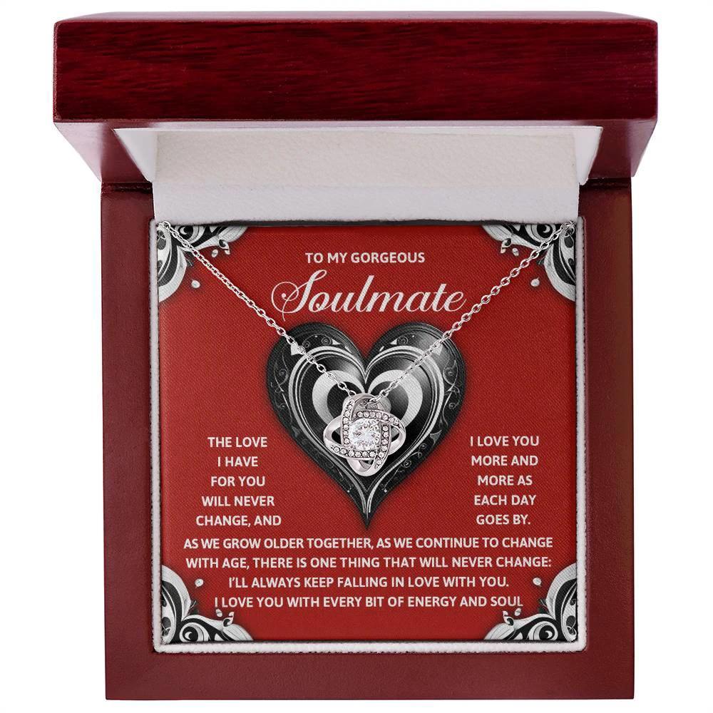 To My Gorgeous Soulmate - Love Knot Necklace – A Romantic Gift to Celebrate Everlasting Love