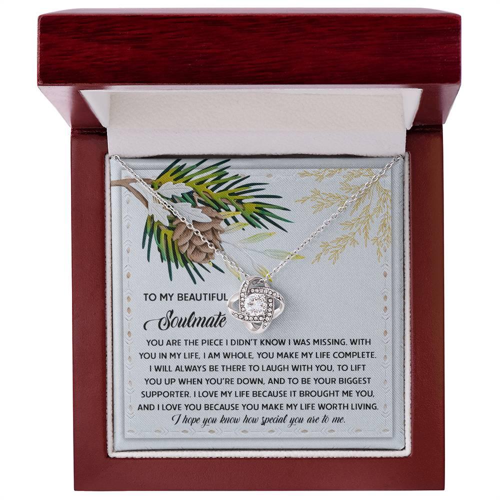 Gift for Soulmate - Biggest Supporter - Love Knot Pendant Necklace - Mallard Moon Gift Shop