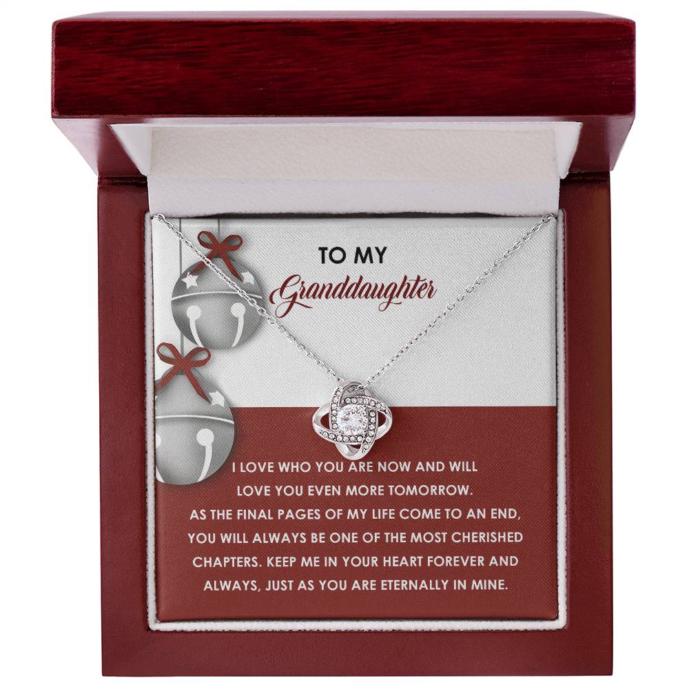 Gift for Granddaughter - To An End - Love Knot Pendant Necklace - Mallard Moon Gift Shop