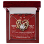 Romantic Valentine's Day, Anniversary, or Birthday Gift for Soulmate, Wife or Girlfriend Love Knot Pendant Necklace