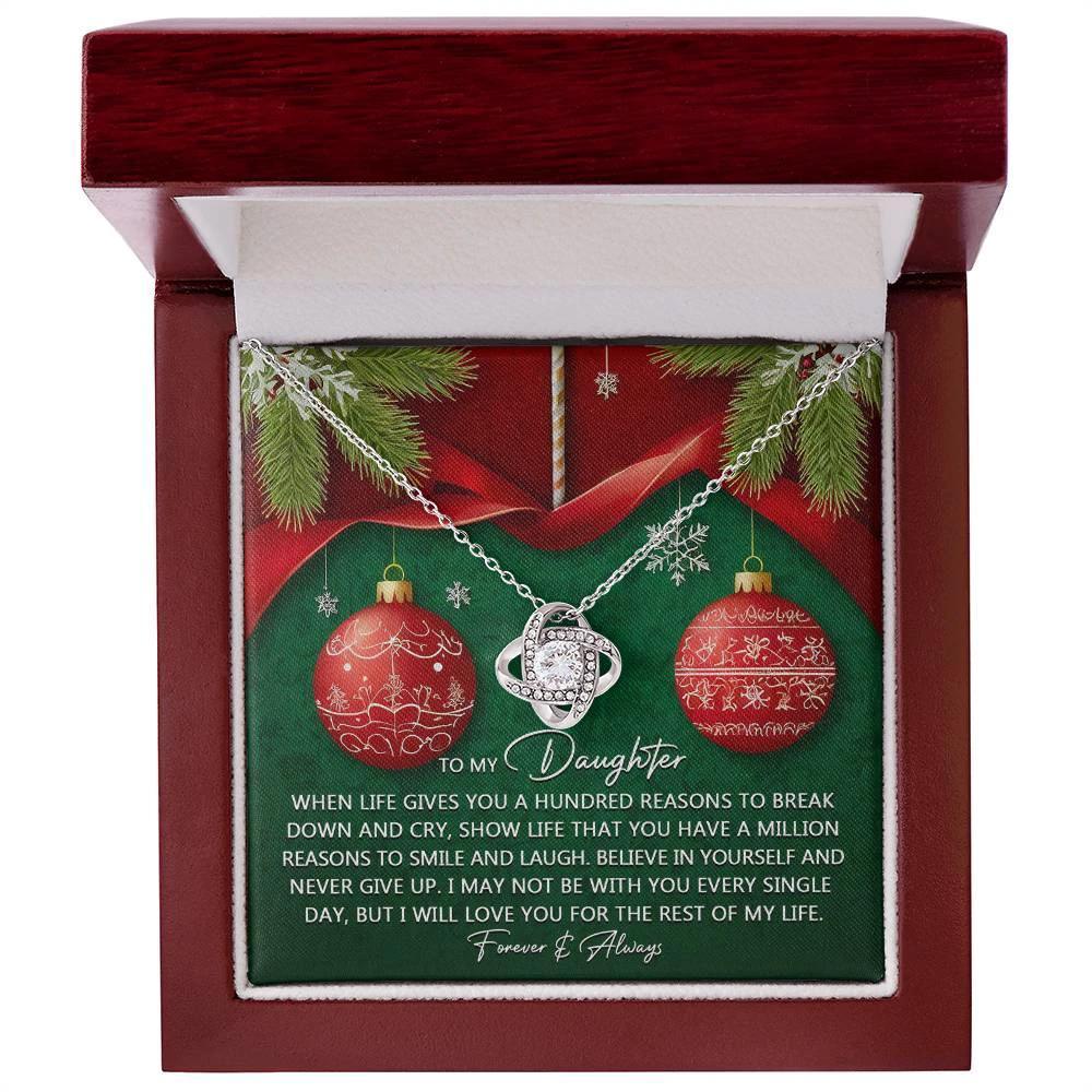 Gift for Daughter - Million Reasons - Love Knot Pendant Necklace