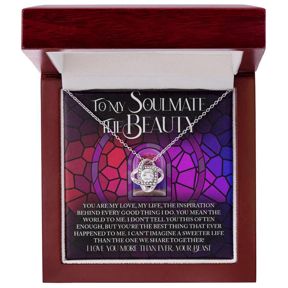 To My Soulmate: The Beauty - Love Knot Necklace – A Romantic Gift Inspired by Timeless Love and Devotion