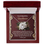 To My Beautiful Soulmate - Love Knot Necklace – A Romantic Gift Celebrating a Lifetime of Love