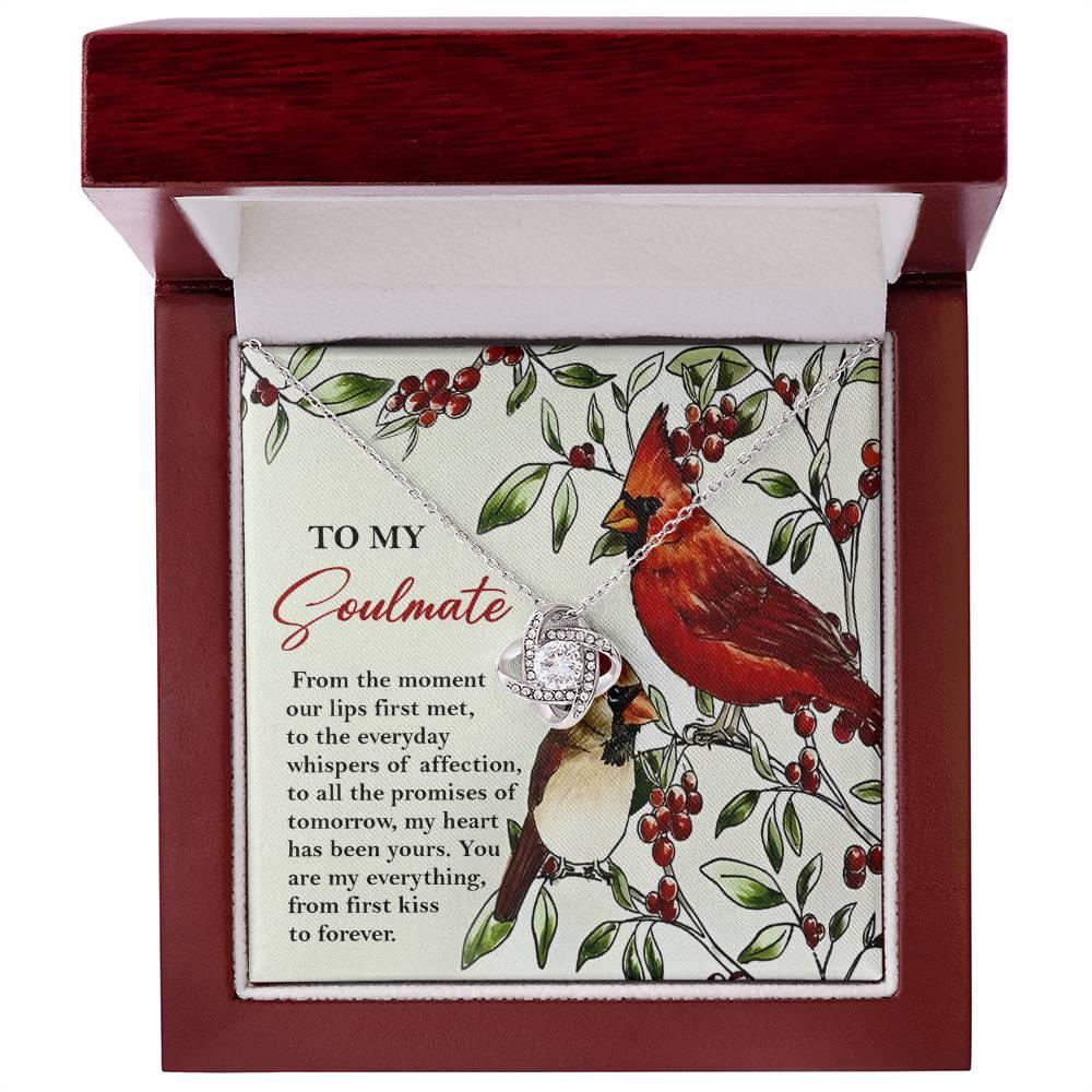 Gift for Soulmate - First Kiss - Love Knot Pendant Necklace - Mallard Moon Gift Shop