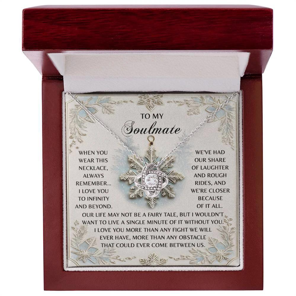 Gift for Soulmate - Infinity And Beyond - Love Knot Pendant Necklace