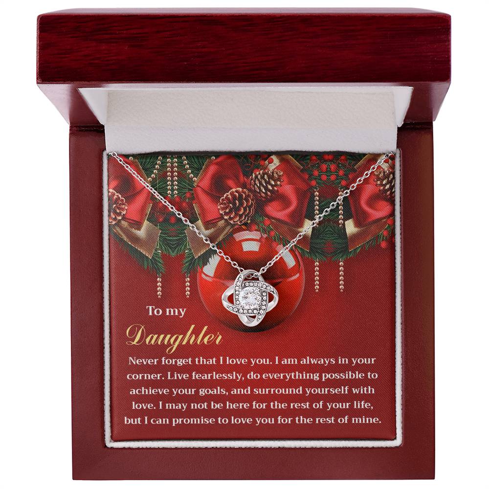 Gift for Daughter - Achieve Your Goals - Love Knot Pendant Necklace - Mallard Moon Gift Shop