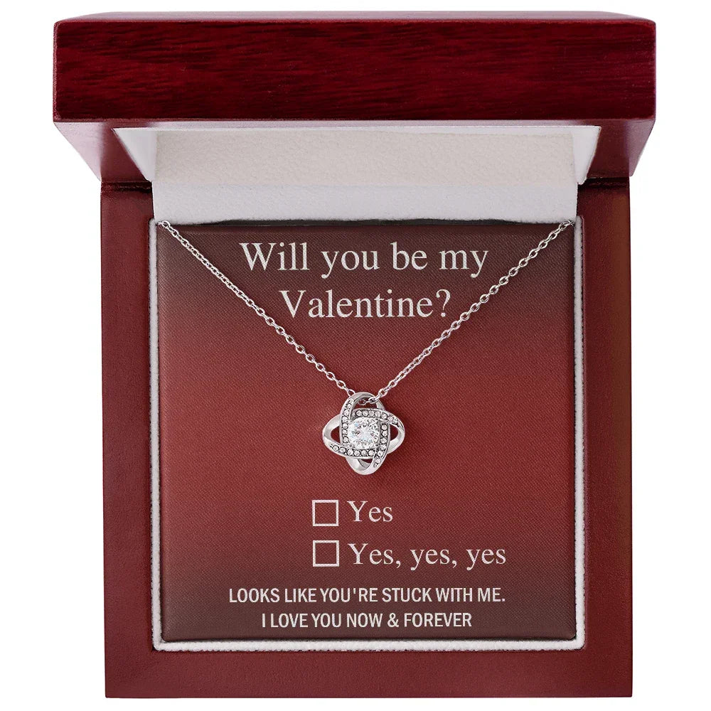 Valentine Love Knot Necklace - Just Say Yes