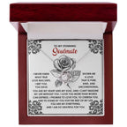 To My Stunning Soulmate Love Knot Necklace – A Romantic Gift to Cherish and Celebrate Unconditional Love
