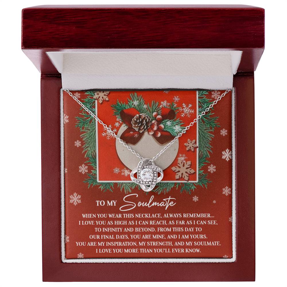 Gift for Soulmate - I Am Yours - Love Knot Pendant Necklace - Mallard Moon Gift Shop