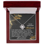 Romantic Anniversary, Valentine's Day Gift for Soulmate, Wife, Girlfriend - Wildest Hopes- Love Knot Pendant Necklace