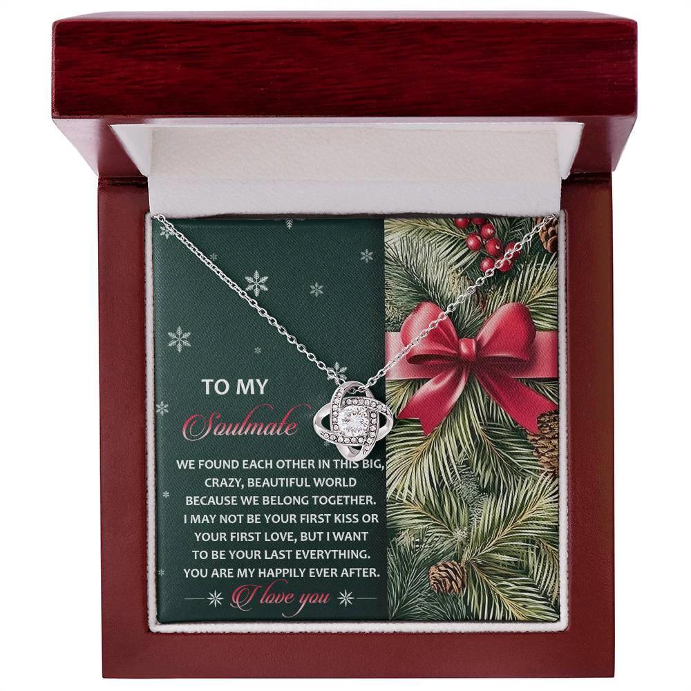 Gift for Soulmate - Beautiful World - Love Knot Pendant Necklace