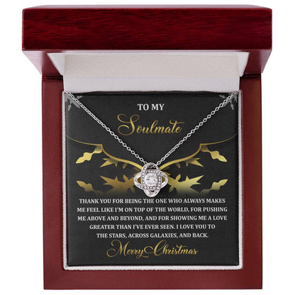 Gift for Soulmate - A Love - Love Knot Pendant Necklace - Mallard Moon Gift Shop