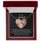 Romantic Gift for Soulmate, Wife or Girlfriend - I Love You to the Moon and Back - Love Knot Pendant Necklace