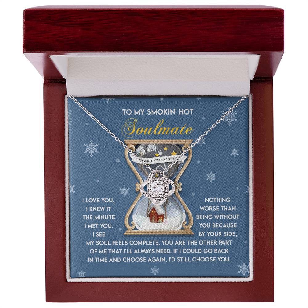 Gift for Soulmate - Feels Complete - Love Knot Pendant Necklace - Mallard Moon Gift Shop