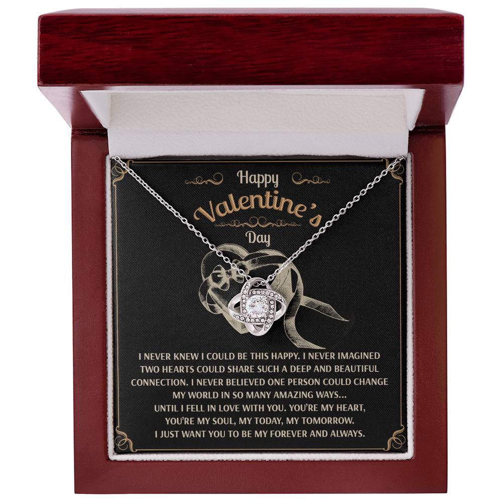 You’re My Forever - Love Knot Necklace - A Timeless Expression of Love for Your Soulmate - Heartfelt Gift for Valentine's Day - Mallard Moon Gift Shop