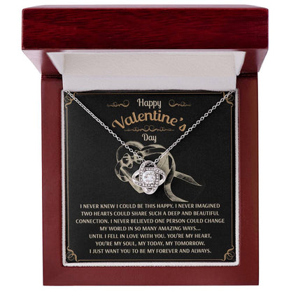 You’re My Forever - Love Knot Necklace - A Timeless Expression of Love for Your Soulmate - Heartfelt Gift for Valentine's Day - Mallard Moon Gift Shop
