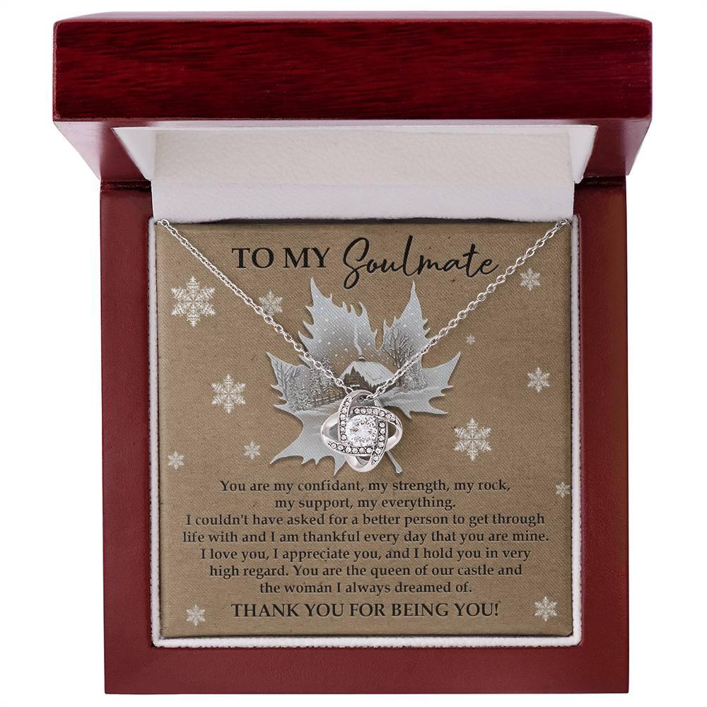 Gift for Soulmate - Our Castle - Love Knot Pendant Necklace - Mallard Moon Gift Shop