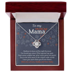 Mom To Be-At First Sight To My Mom - Love Knot Necklace