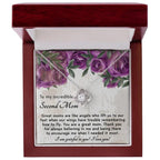 Bonus Mom Gift I am Grateful For You Love Knot Necklace