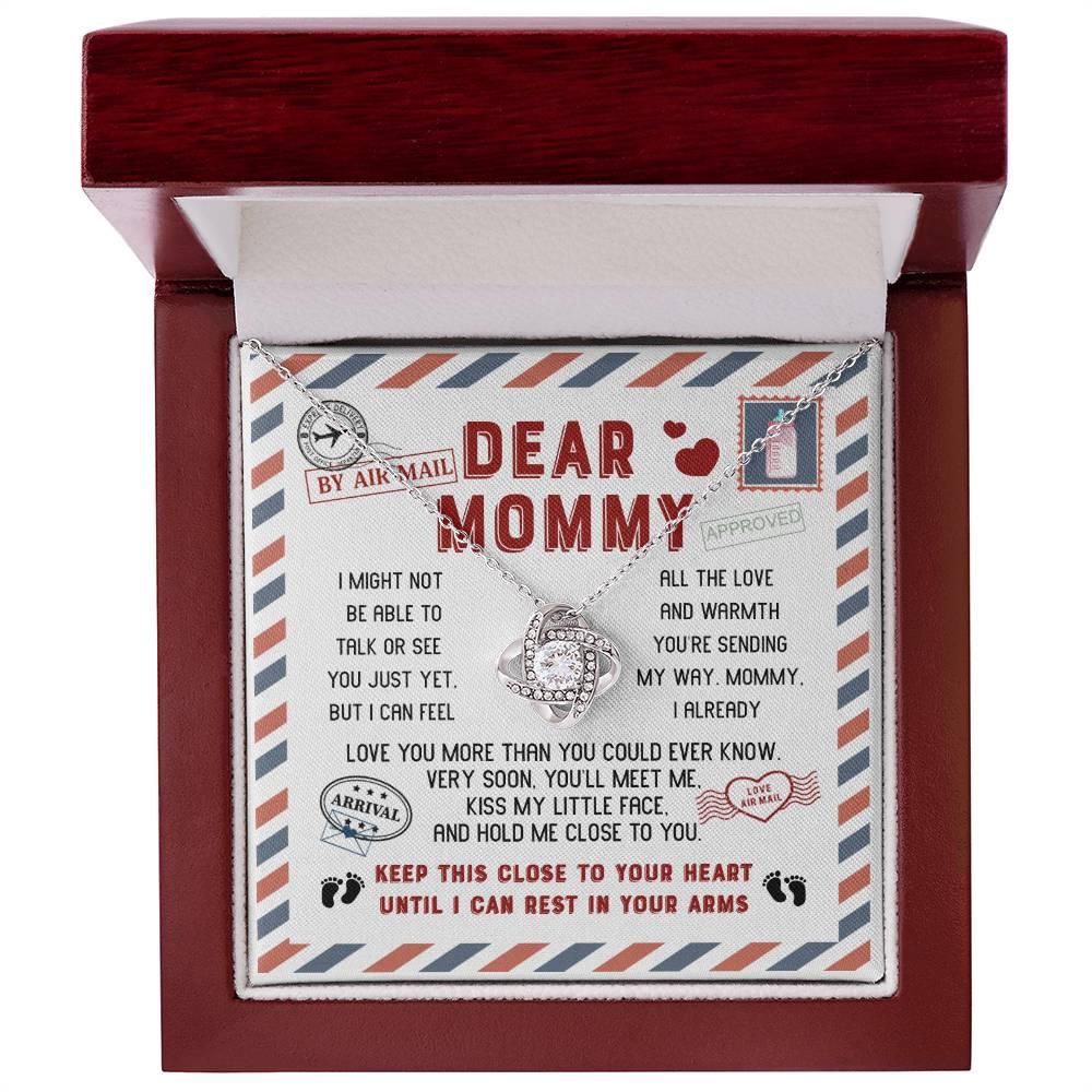 Mommy-Little Face To My Mom - Love Knot Necklace - Mallard Moon Gift Shop
