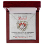 Romantic Valentine's Day Gift for Soulmate, Wife, Girlfriend -You Are My Entire World - Love Knot Pendant Necklacee