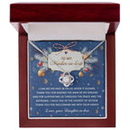 Gift for Mother-in-law - I Hold You - Love Knot Pendant Necklace