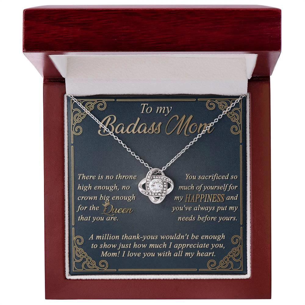 Gift for Mom You are a Queen - Love Knot Necklace