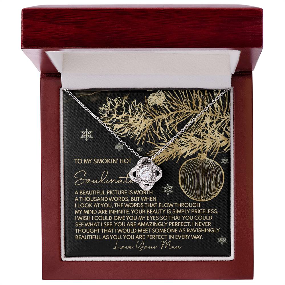 Gift for Soulmate - Amazingly Perfect - Love Knot Pendant Necklace - Mallard Moon Gift Shop