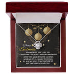 Gift for Soulmate - Have It All - Love Knot Pendant Necklace