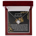 To My Stunning Soulmate - Love Knot Necklace – A Romantic Gift to Celebrate Joy, Love, and Forever Devotion