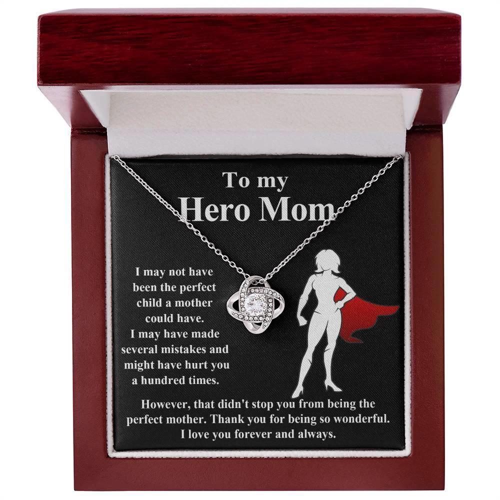 Mom-The Perfect Mother To My Mom - Love Knot Necklace