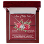 To the Love of My Life – Romantic Soulmate Necklace with Meaningful Message