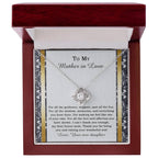 Mother-in-law Wedding Day Gift - One Of Your Own - Love Knot Pendant Necklace