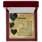 Gift for Soulmate - A Step Closer - Love Knot Pendant Necklace - A Romantic Valentine’s Gift for Your One True Love
