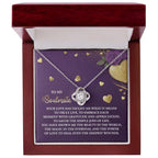 To My Soulmate" Love Knot Necklace – A Beautiful Valentine’s Day Gift Celebrating Love, Joy, and Healing