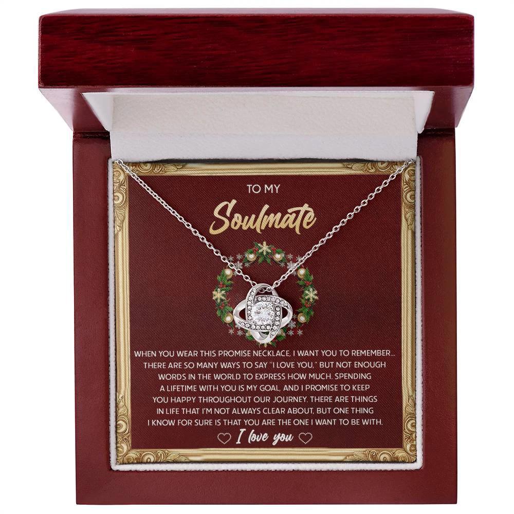 Gift for Soulmate - To Be With - Love Knot Pendant Necklace