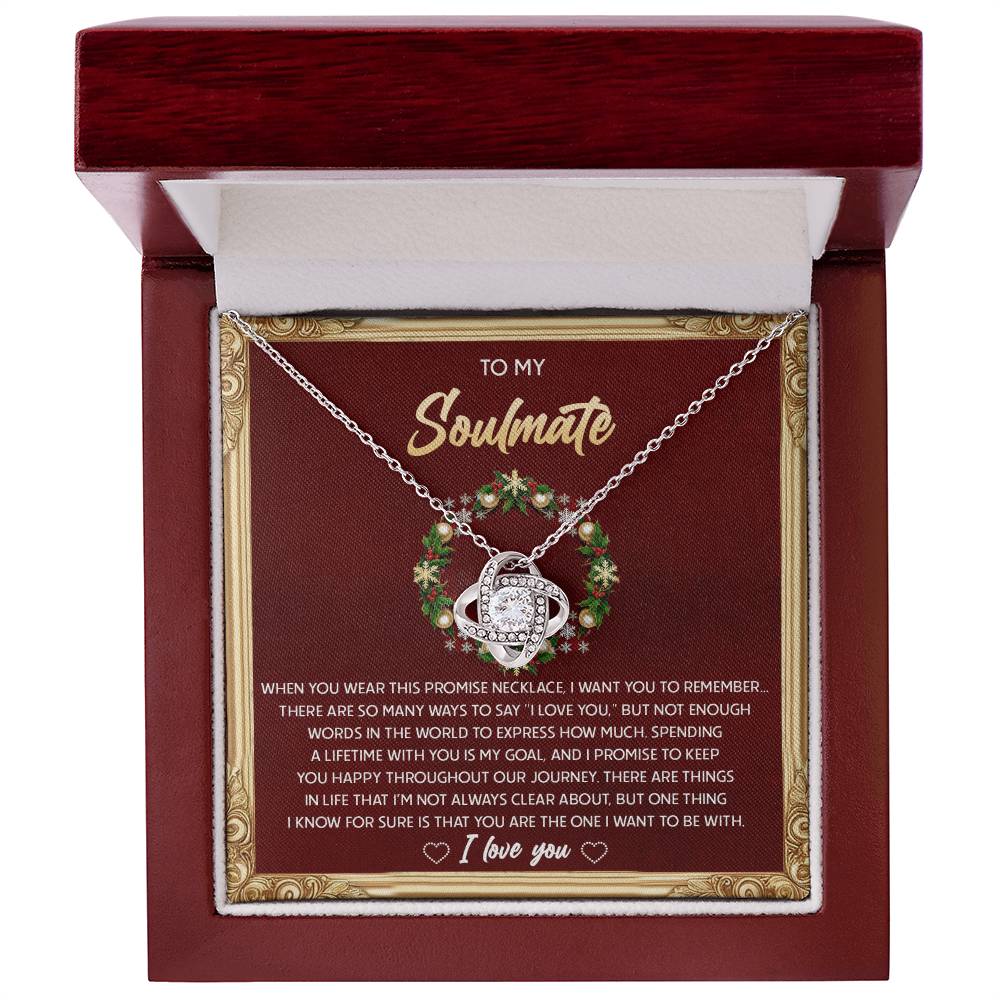 Gift for Soulmate - To Be With - Love Knot Pendant Necklace - Mallard Moon Gift Shop