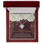 Daughter Wedding Day Gift - Wonderful Memories - Love Knot Pendant Necklace