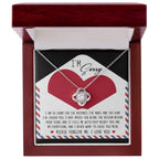 Apology Gift for Girlfriend, Wife, Soulmate - Sorry, Behind Your Tears - Love Knot Pendant Necklace