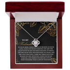 Romantic Anniversary, Valentine's Day Gift for Soulmate, Wife, Girlfriend - I Found My Heaven - Love Knot Pendant Necklace