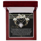 Apology Gift for Girlfriend, Wife, Soulmate - Sorry, Big Heart - Love Knot Pendant Necklace