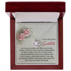 To My Soulmate: Romantic Love Knot Necklace with Sentimental Message