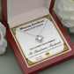 Wife Wedding Day, Anniversary, Birthday Gift - Winning Certificate - Love Knot Pendant Necklace - Mallard Moon Gift Shop