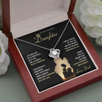 Daughter Gift from Dad - Be My Princess - Love Knot Pendant Necklace