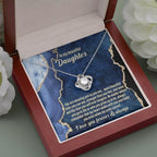 Daughter Gift - As You Are - Love Knot Pendant Necklace